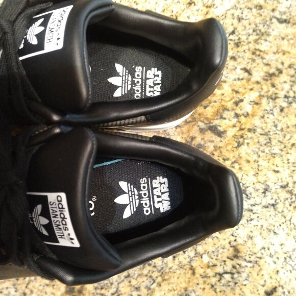 Adidas Stan Smith AT-AT Sneakers Black & White Mens Shoes US 6 B24720 Star Wars
